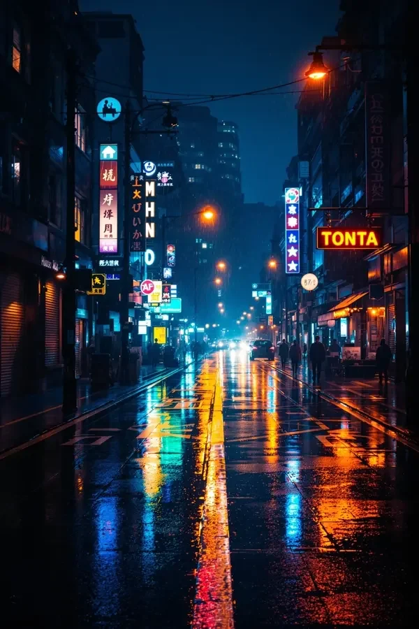城市雨景 小米影院 海报